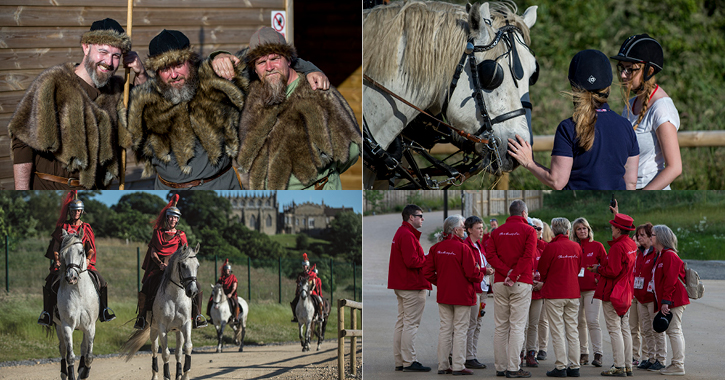 Volunteers at Kynren in Bishop Auckland, County Durham